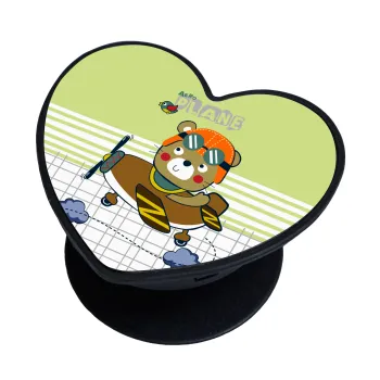 Kids Plane, Phone Holders Stand  καρδιά Μαύρο Βάση Στήριξης Κινητού στο Χέρι