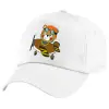 Children's Baseball Cap, 100% Cotton Twill, White (COTTON, CHILDREN'S, UNISEX, ONE SIZE)