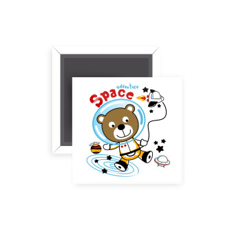 Ο μικρός αστροναύτης, Μαγνητάκι ψυγείου τετράγωνο διάστασης 5x5cm