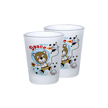 Kids Space, Σφηνοπότηρα γυάλινα 45ml του πάγου (2 τεμάχια)