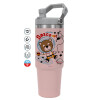 Pink color, 890ml (30oz) stainless Steel Tumbler with Handle