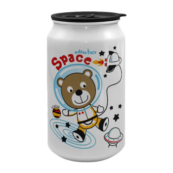 Kids Space, Κούπα ταξιδιού μεταλλική με καπάκι (tin-can) 500ml
