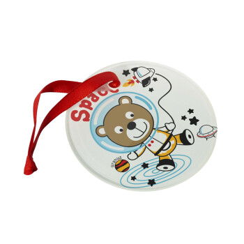 Ο μικρός αστροναύτης, Στολίδι Χριστουγεννιάτικο στολίδι γυάλινο 9cm