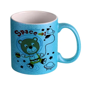 Kids Space, Κούπα Σιέλ Glitter που γυαλίζει, κεραμική, 330ml