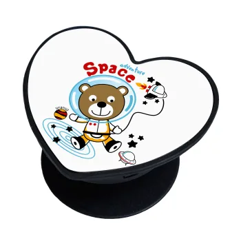 Kids Space, Phone Holders Stand  καρδιά Μαύρο Βάση Στήριξης Κινητού στο Χέρι