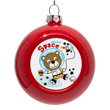 Kids Space, Red Christmas tree ornament bauble 8cm