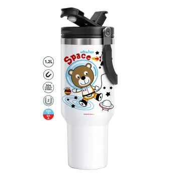 Kids Space, Mega Stainless steel Tumbler with lid, double wall 1,2L