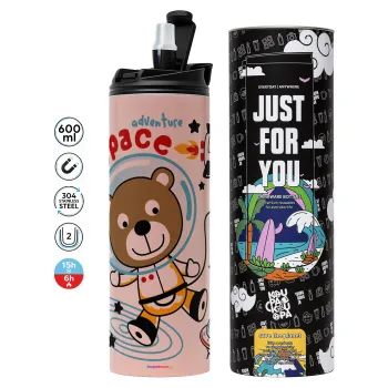 Kids Space, Tumbler stainless steel PINK 600ml