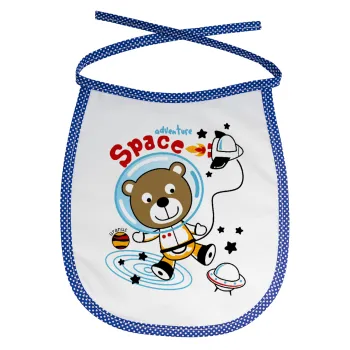 Kids Space, Σαλιάρα μωρού αλέκιαστη με κορδόνι Μπλε