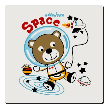 Kids Space, Τετράγωνο μαγνητάκι ξύλινο 6x6cm