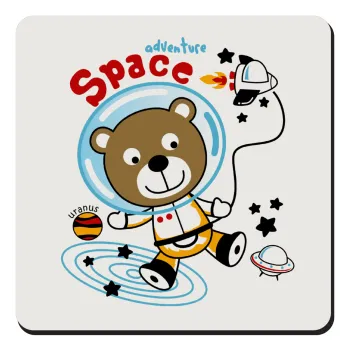 Kids Space, Τετράγωνο μαγνητάκι ξύλινο 9x9cm