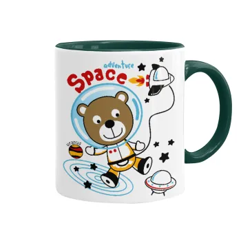 Kids Space, Mug colored green, ceramic, 330ml