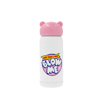 Why Don't You Blow Me Funny, Pink stainless steel thermal flask, 320ml