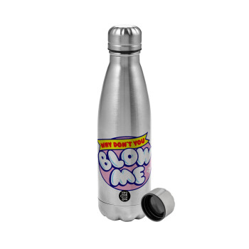 Why Don't You Blow Me Funny, Metallic water bottle, stainless steel, 750ml