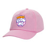 Adult Baseball Cap, 100% Cotton, PINK (COTTON, ADULT, UNISEX, ONE SIZE)