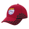 Adult Cap RACING Ultimate Red/Black, (100% COTTON DRILL, ADULT, UNISEX, ONE SIZE ADULT)