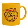 Ceramic coffee mug yellow, 330ml