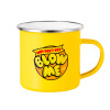 Yellow Enamel Metallic Cup 360ml