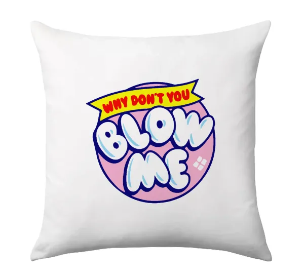 Why Don't You Blow Me Funny — Sofa cushion 40x40cm includes filling