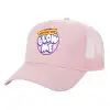 Adult Structured Trucker Hat, with Mesh, PINK (100% COTTON, ADULT, UNISEX, ONE SIZE)