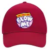 Adult Ultimate Hat RED, (100% COTTON DRILL, ADULT, UNISEX, ONE SIZE)