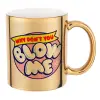 Mug ceramic, gold mirror, 330ml
