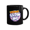 Mug black, ceramic, 330ml