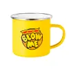 Yellow Enamel Metallic Cup 360ml