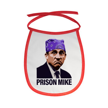 Prison Mike The office, Σαλιάρα μωρού αλέκιαστη με κορδόνι Κόκκινη