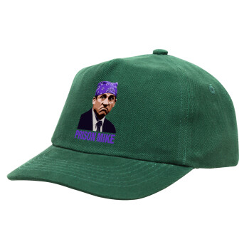Prison Mike The office, Καπέλο παιδικό Baseball, 100% Βαμβακερό Drill, ΠΡΑΣΙΝΟ (ΒΑΜΒΑΚΕΡΟ, ΠΑΙΔΙΚΟ, ONE SIZE)