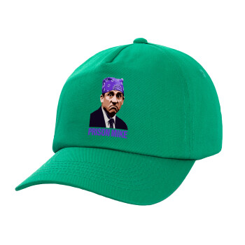 Prison Mike The office, Καπέλο παιδικό Baseball, 100% Βαμβακερό Twill, Πράσινο (ΒΑΜΒΑΚΕΡΟ, ΠΑΙΔΙΚΟ, UNISEX, ONE SIZE)