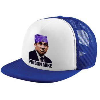 Prison Mike The office, Καπέλο Soft Trucker με Δίχτυ Blue/White 
