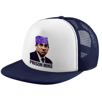 Prison Mike The office, Καπέλο Soft Trucker με Δίχτυ Dark Blue/White 