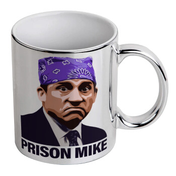 Prison Mike The office, Mug ceramic, silver mirror, 330ml
