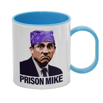 Prison Mike The office, Κούπα (πλαστική) (BPA-FREE) Polymer Μπλε για παιδιά, 330ml