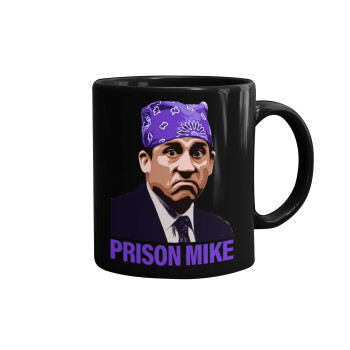 Prison Mike The office, Κούπα Μαύρη, κεραμική, 330ml