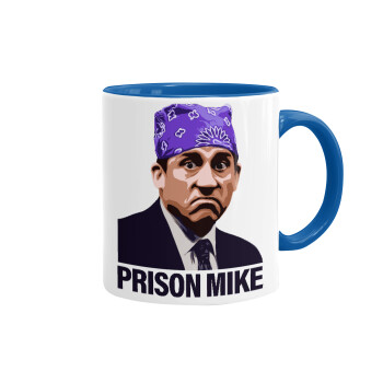 Prison Mike The office, Mug colored blue, ceramic, 330ml