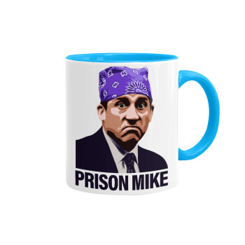 Prison Mike The office, Mug colored light blue, ceramic, 330ml