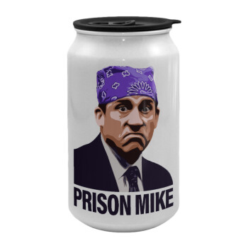 Prison Mike The office, Κούπα ταξιδιού μεταλλική με καπάκι (tin-can) 500ml