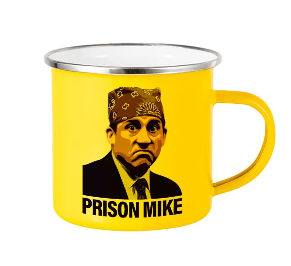 Prison Mike The office — Κούπα Μεταλλική εμαγιέ Κίτρινη 360ml