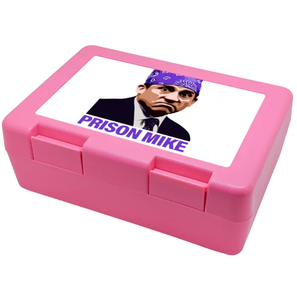Prison Mike The office — Παιδικό δοχείο κολατσιού ΡΟΖ 185x128x65mm (BPA free πλαστικό)