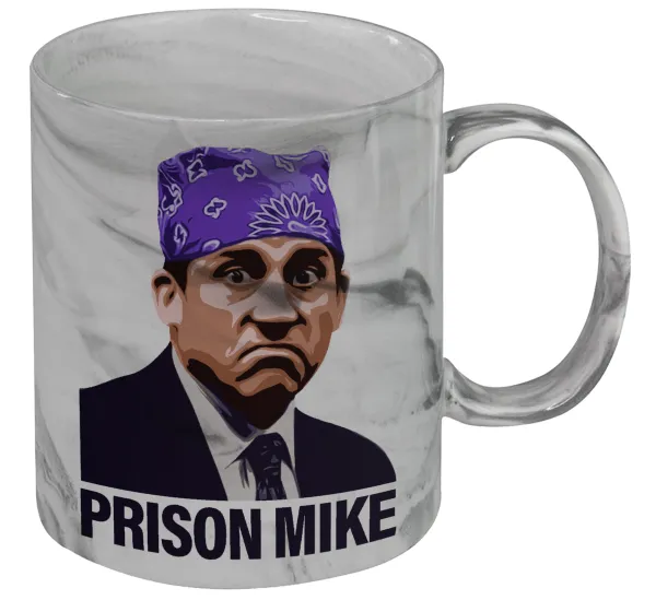 Prison Mike The office — Κούπα κεραμική, marble style (μάρμαρο), 330ml