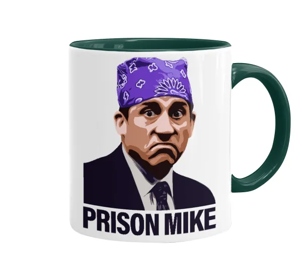 Prison Mike The office — Κούπα χρωματιστή πράσινη, κεραμική, 330ml