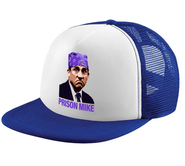 Prison Mike The office — Καπέλο παιδικό Soft Trucker με Δίχτυ ΜΠΛΕ/ΛΕΥΚΟ (POLYESTER, ΠΑΙΔΙΚΟ, ONE SIZE)
