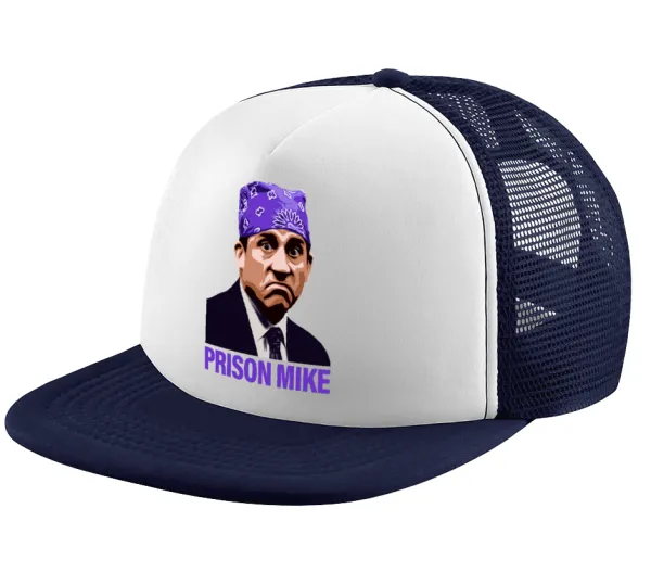 Prison Mike The office — Καπέλο παιδικό Soft Trucker με Δίχτυ ΜΠΛΕ ΣΚΟΥΡΟ/ΛΕΥΚΟ (POLYESTER, ΠΑΙΔΙΚΟ, ONE SIZE)