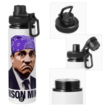 Prison Mike The office, Μεταλλικό παγούρι νερού με καπάκι ασφαλείας, αλουμινίου 850ml