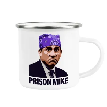 Prison Mike The office, Κούπα Μεταλλική εμαγιέ λευκη 360ml