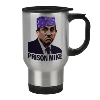 Prison Mike The office, Κούπα ταξιδιού ανοξείδωτη με καπάκι, διπλού τοιχώματος (θερμό) 450ml