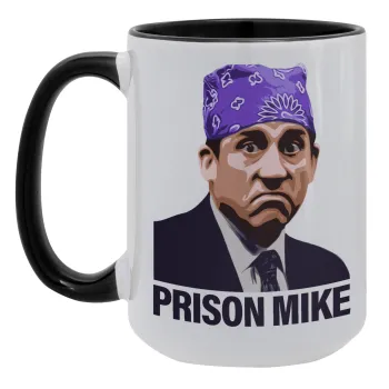 Prison Mike The office, Κούπα Mega 15oz, κεραμική Μαύρη, 450ml