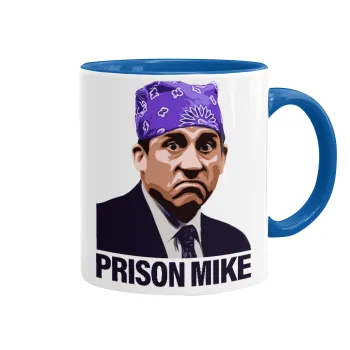 Prison Mike The office, Κούπα χρωματιστή μπλε, κεραμική, 330ml